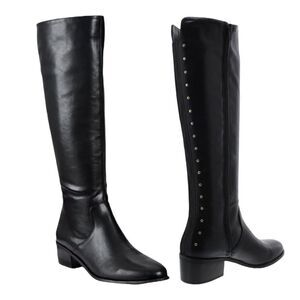 BAR III Women’s Vayla Studded Dress Boots in the Size 9M in Black Color